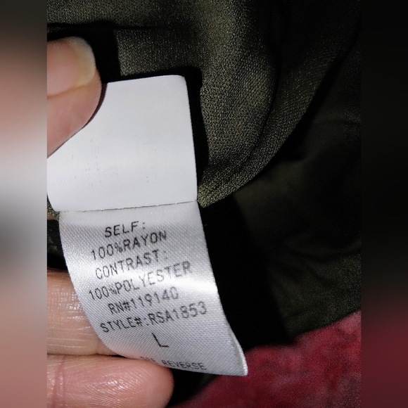 Purple Snow Off-the-Shoulder Boho Romper Size Large Olive Green - Picture 9 of 11